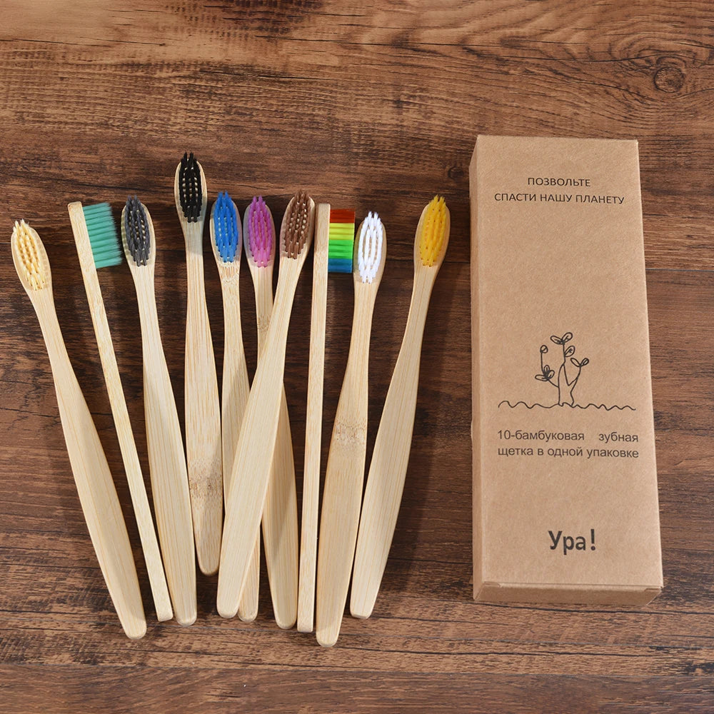 Earthwood Natural Bamboo Toothbrush Pack
