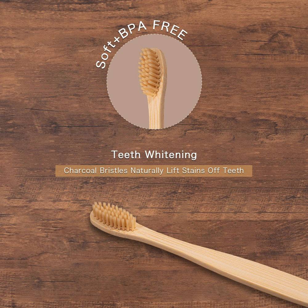 Earthwood Natural Bamboo Toothbrush Pack