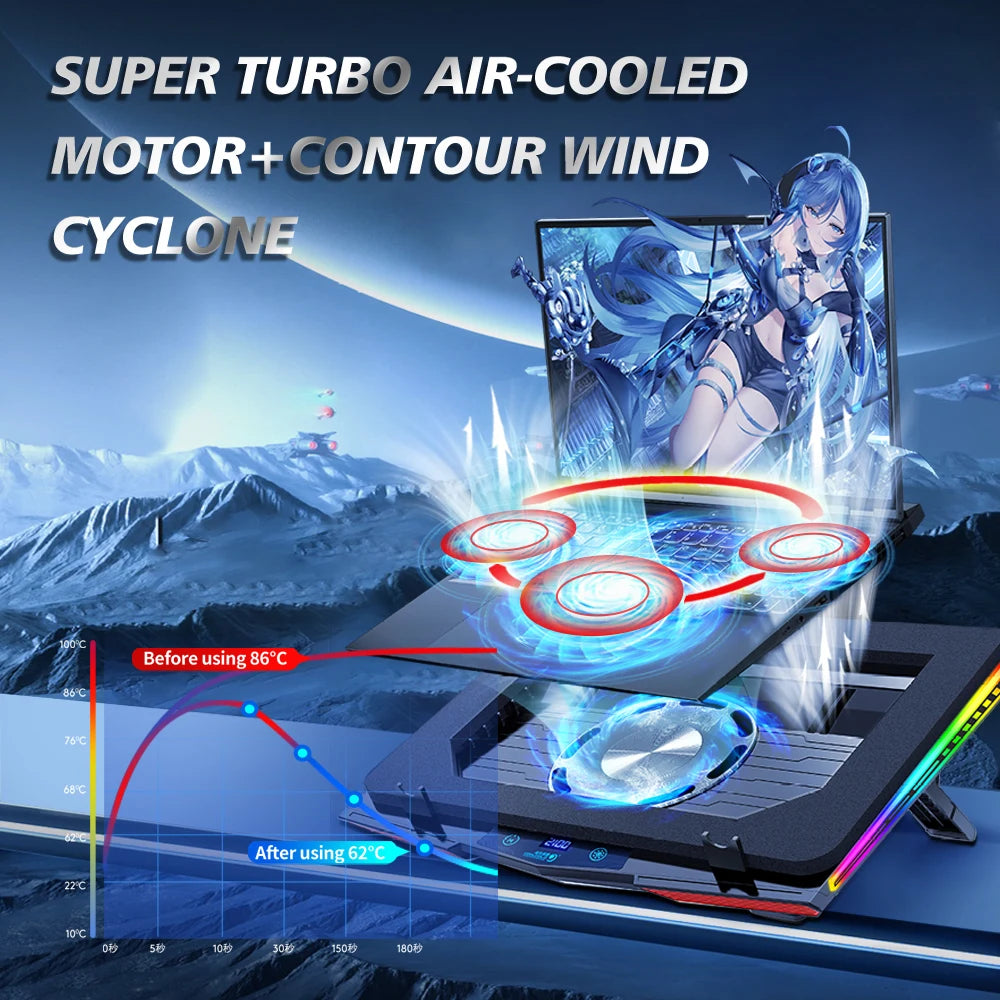 ArcticFlow RGB Laptop Cooler Pro